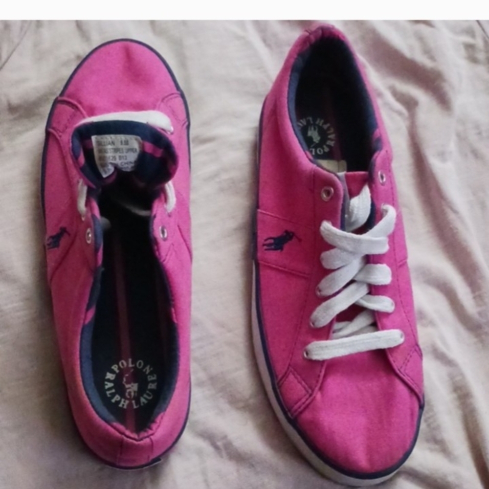 Ralph Lauren Women's Pink Sneakers - Picture 3 of 5